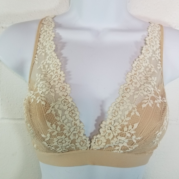 Wacoal embrace sand ivory lace bralette 36 - Picture 8 of 8